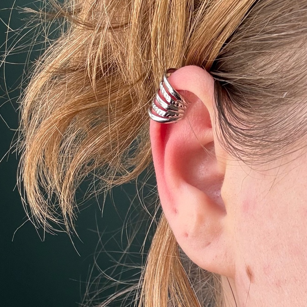 Silver Ear Cuff
